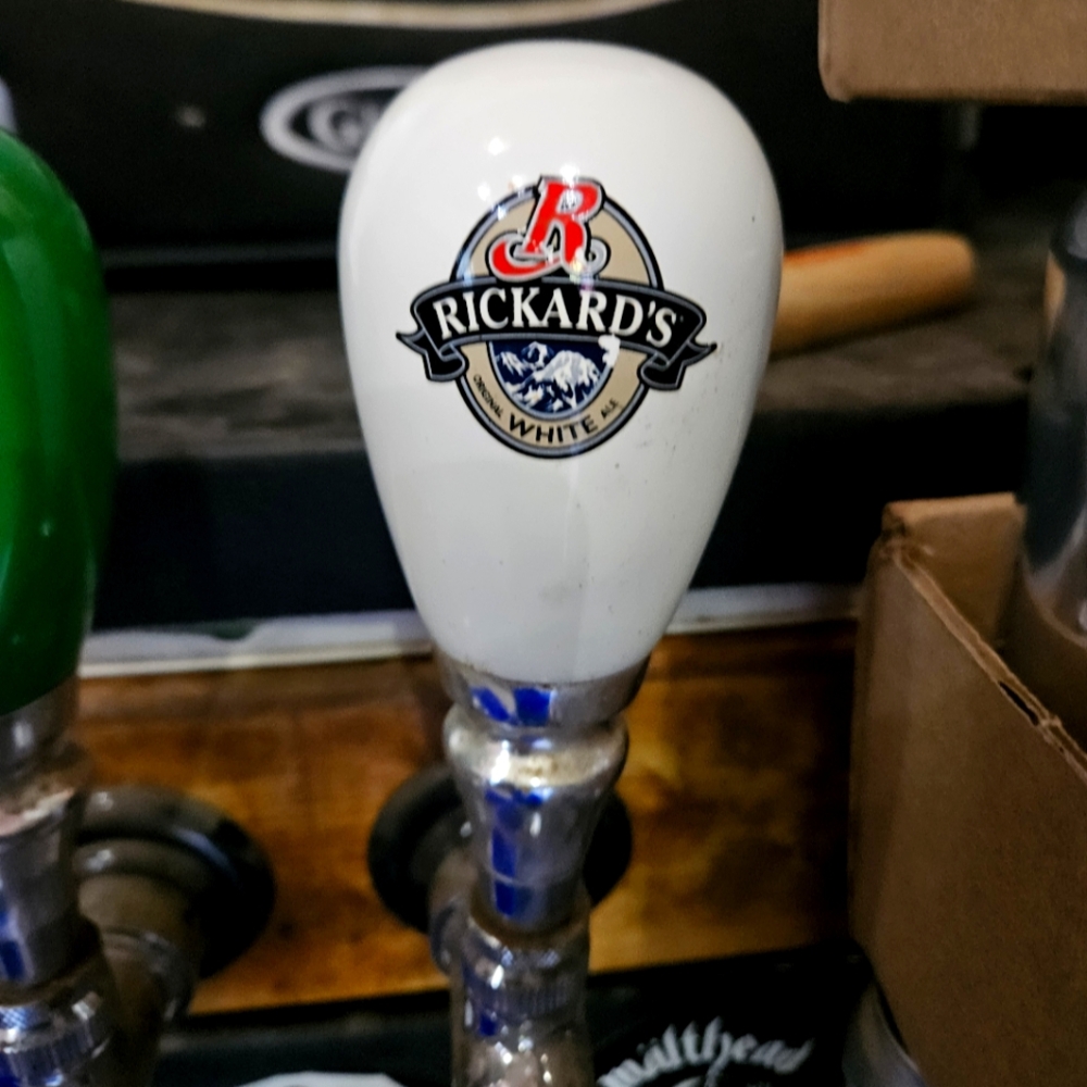 Rickards White Beer Tap Handle